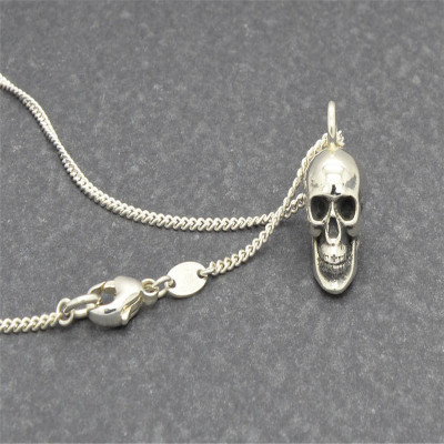 Silver Skull Pendant - Handmade By AOL Special