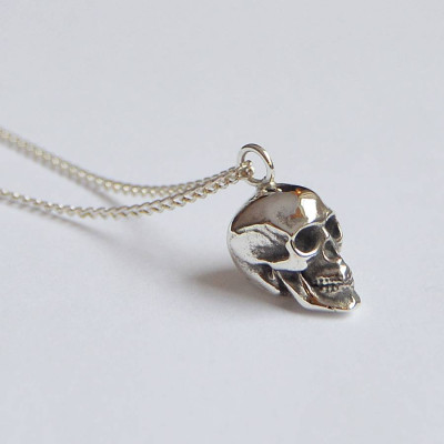 Silver Skull Pendant - Handmade By AOL Special