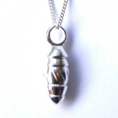 Silver Toggle Twisted Pendant - Handmade By AOL Special