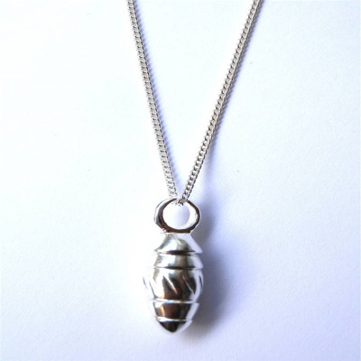 Silver Toggle Twisted Pendant - Handmade By AOL Special