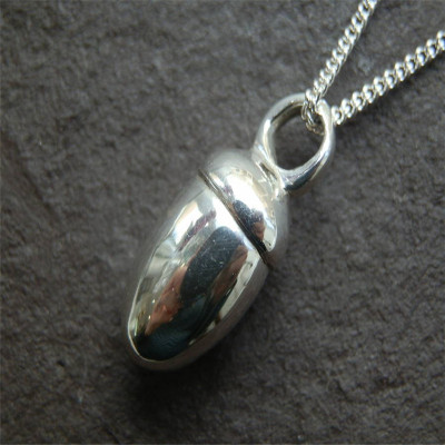 Silver Toggle Acorn Pendant - Handmade By AOL Special