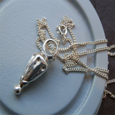 Silver Toggle Hot Air Balloon Pendant - Handmade By AOL Special