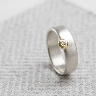 Slim Offset Ring - Handmade By AOL Special
