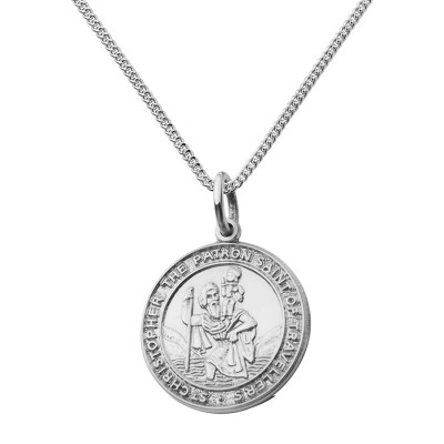 St Christopher Chunky Round Necklace - Handmade By AOL Special