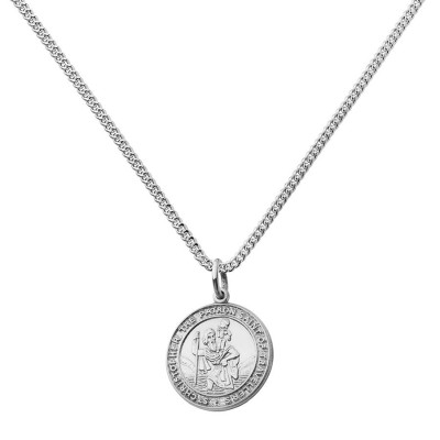 St Christopher Chunky Round Necklace - Handmade By AOL Special