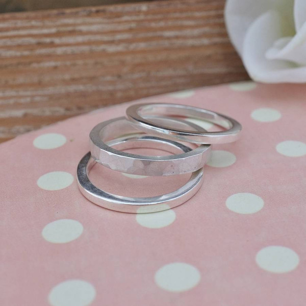 Personalised Sterling Silver Stacking Ring - Handmade By AOL Special