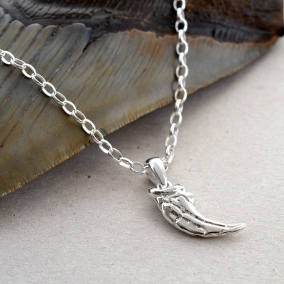 Sterling Silver Raptor Claw Pendant - Handmade By AOL Special