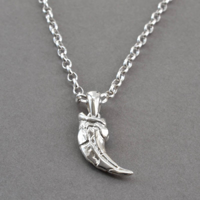 Sterling Silver Raptor Claw Pendant - Handmade By AOL Special