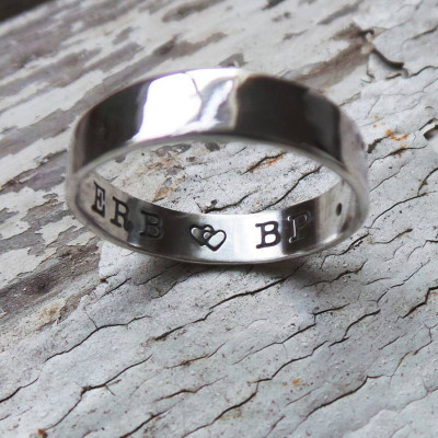 Silver Personalized Ring - Handmade By AOL Special