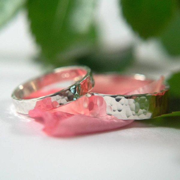 Wedding Bands In Sterling Silver - Handmade By AOL Special