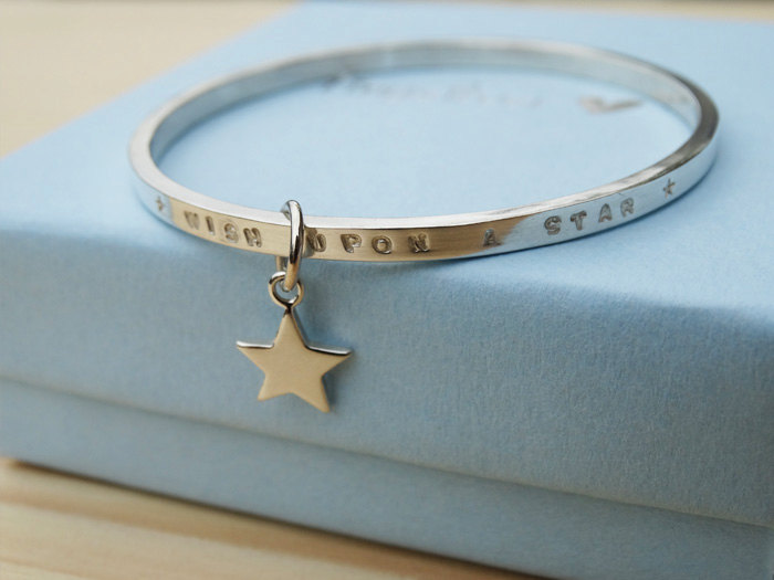 Child's Silver Bracelet  'Wish Upon A Star' - Sterling Silver