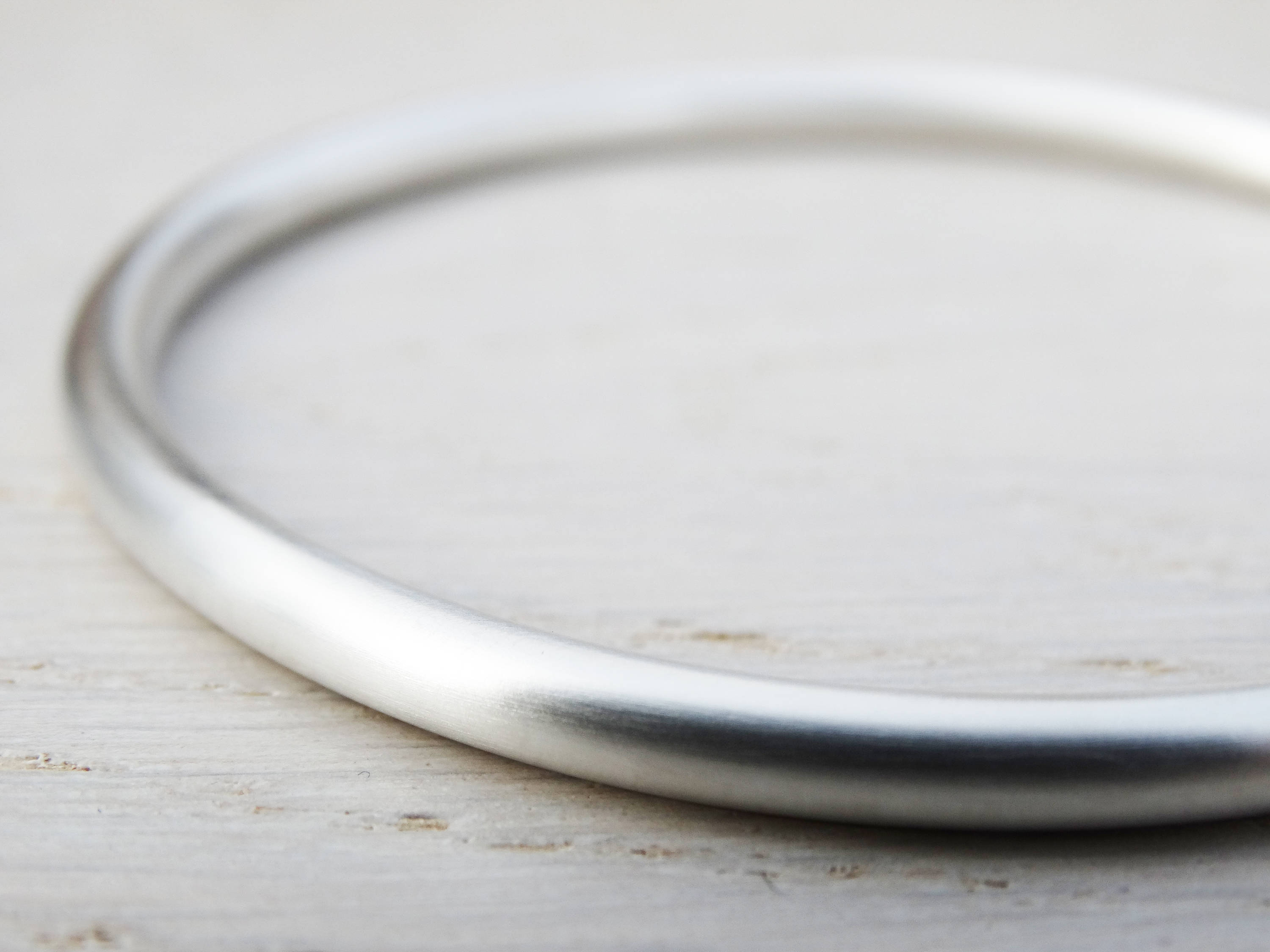Chunky Solid Silver Bangle - Sterling Silver