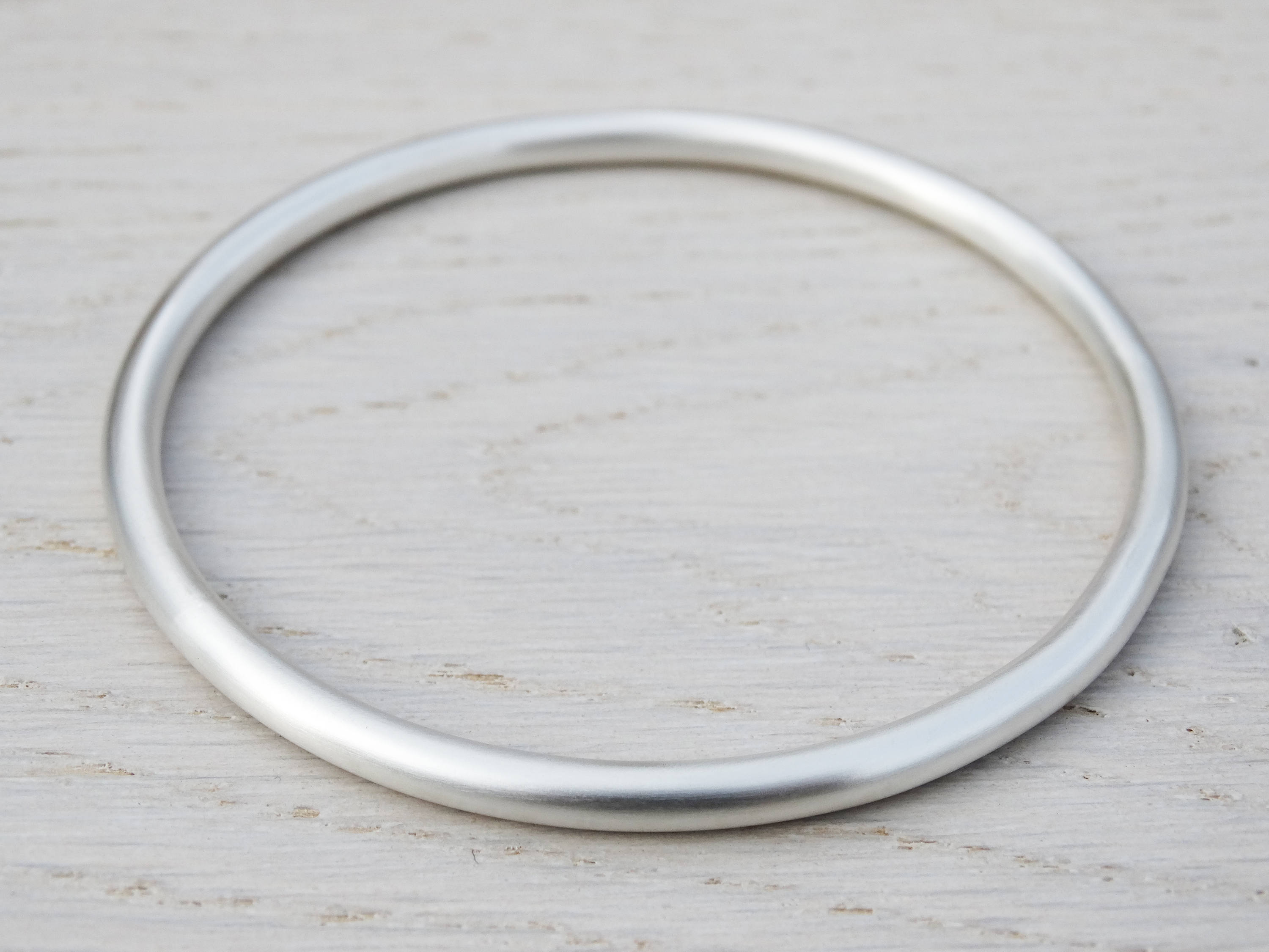 Chunky Solid Silver Bangle - Sterling Silver