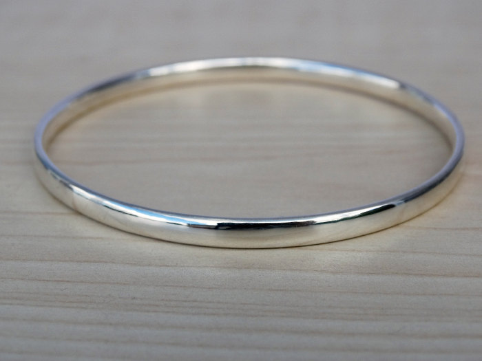 Silver Bangle - Solid Silver Heavy Bangle - Sterling Silver