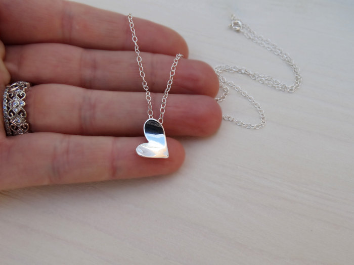 Silver Heart Necklace - Sterling Silver