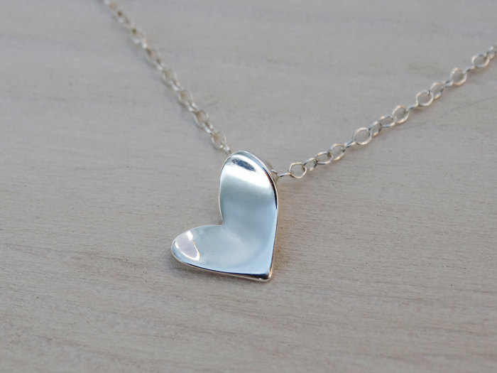Silver Heart Necklace - Sterling Silver