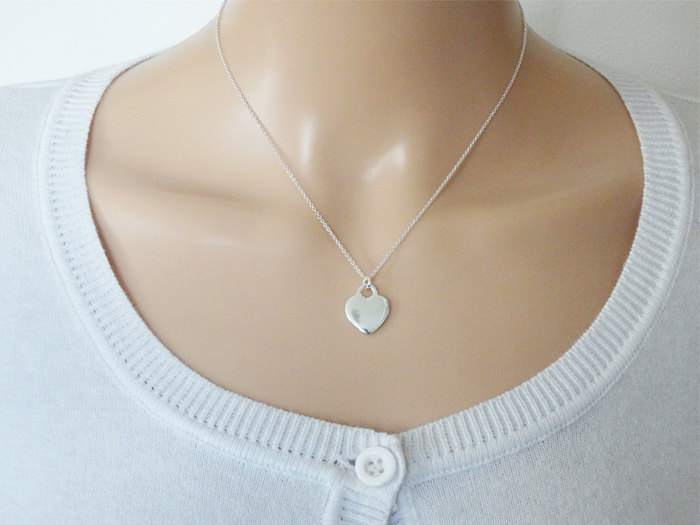 Silver Heart Necklace - Sterling Silver