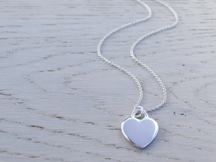 Silver Heart Necklace - Sterling Silver