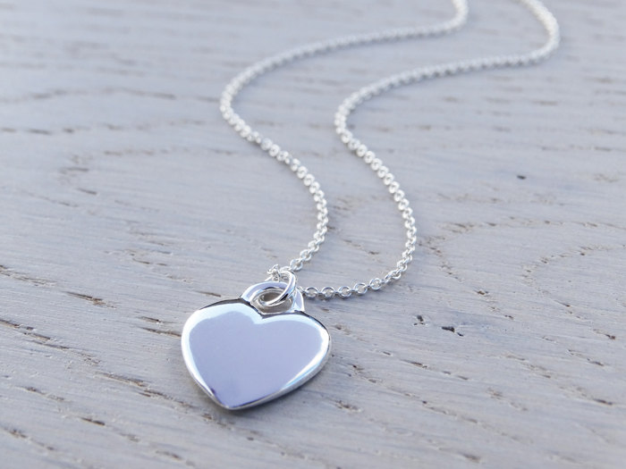 Silver Heart Necklace - Sterling Silver