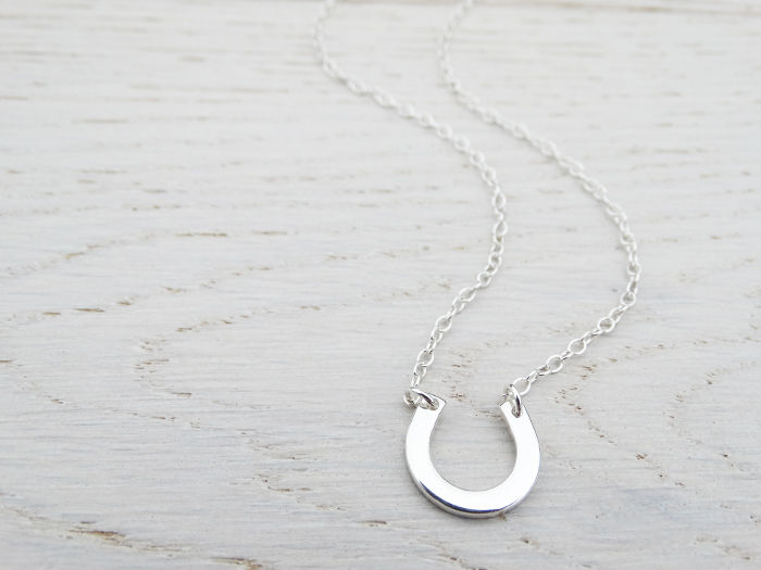 Silver Horseshoe Necklace - Sterling Silver