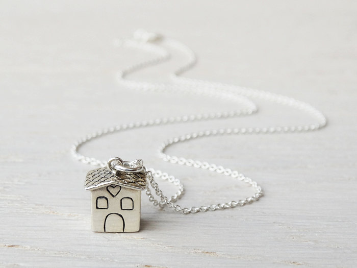 Silver House Necklace - Sterling Silver