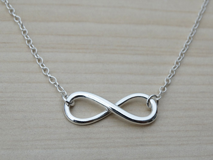 Silver Infinity Necklace - Sterling Silver