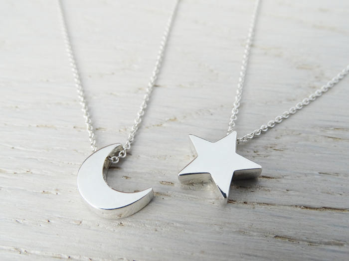 Silver Moon Necklace - Sterling Silver