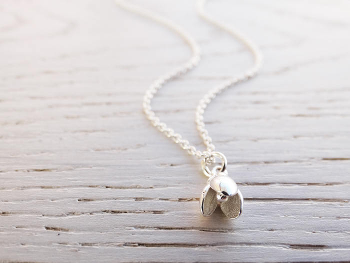 Silver Snowdrop Necklace - Sterling Silver