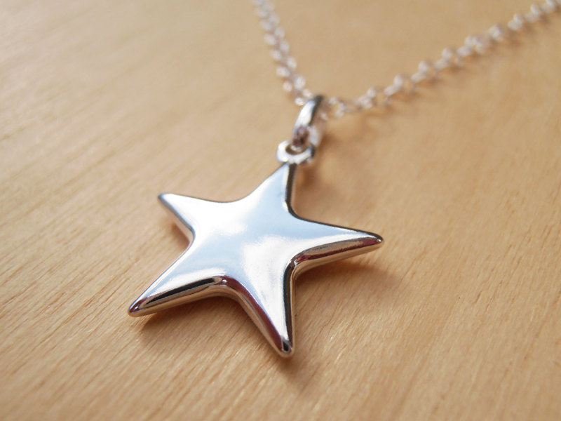 Silver Star Necklace - Sterling Silver
