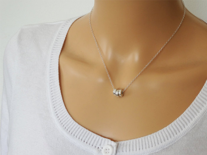 Silver XOXO Necklace - Sterling Silver