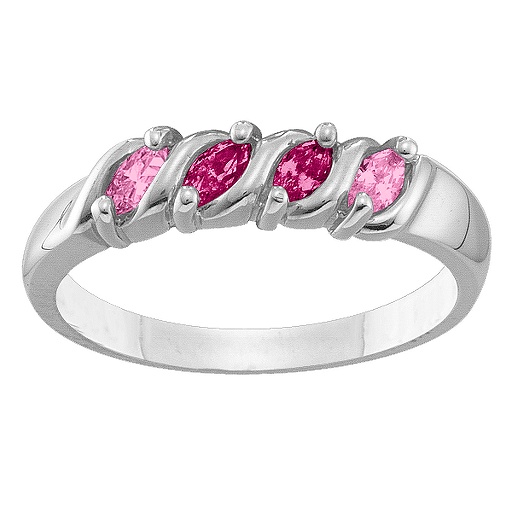 2-6 Marquise S-Curve Ring - Handmade By AOL Special