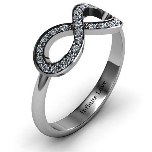 Accented Infinity Ring - Handmade By AOL Special