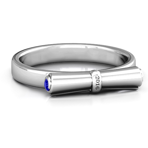 Sterling Silver Diploma Scroll Graduation Ring - Handmade By AOL Special