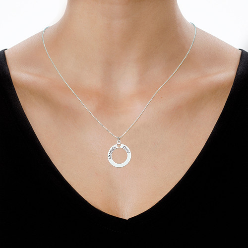 Sterling Silver Couples Love Necklace - Handmade By AOL Special